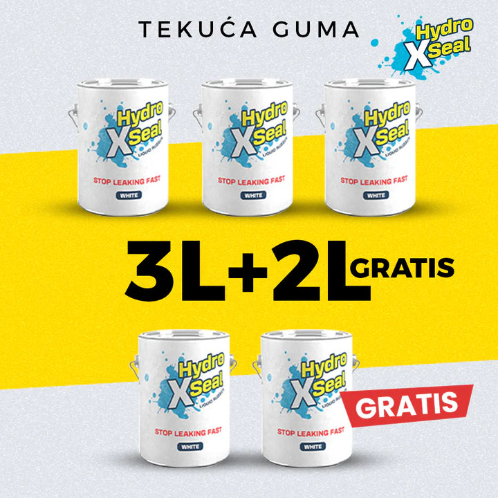 HydroXseal kaže STOP gde voda misli da može! HydroXseal Tečna guma(bela/providna)