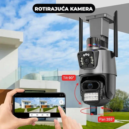 Sigurnosna Dual kamera za video nadzor sa AI detekcijom i noćnim senzorom