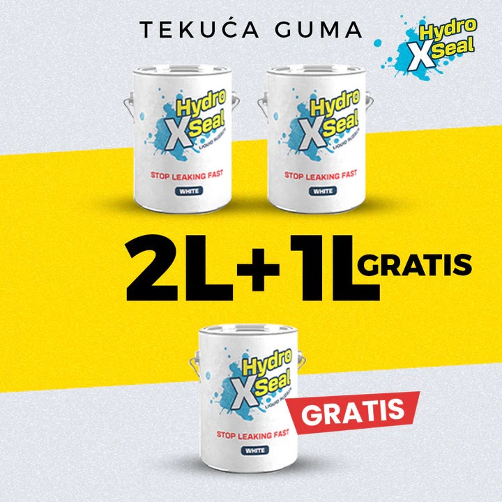 HydroXseal kaže STOP gde voda misli da može! HydroXseal Tečna guma(bela/providna)