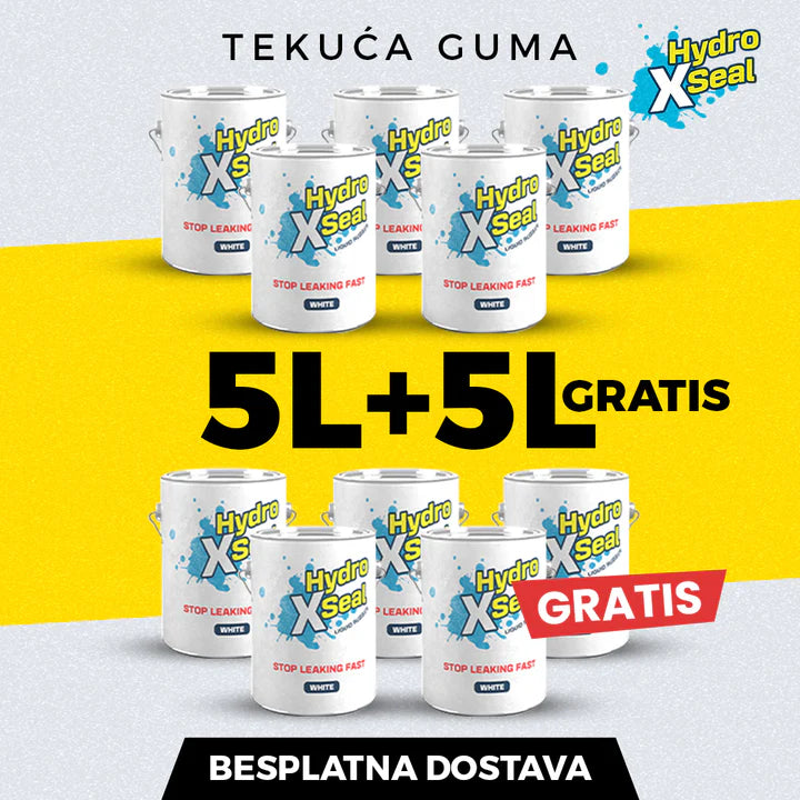 HydroXseal kaže STOP gde voda misli da može! HydroXseal Tečna guma(bela/providna)